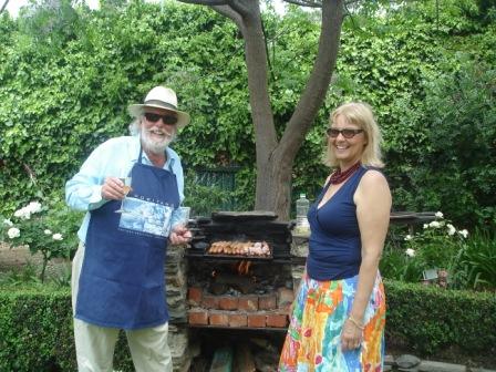 Rodney & Regina enjoying the BBQ's at Buxton Manor